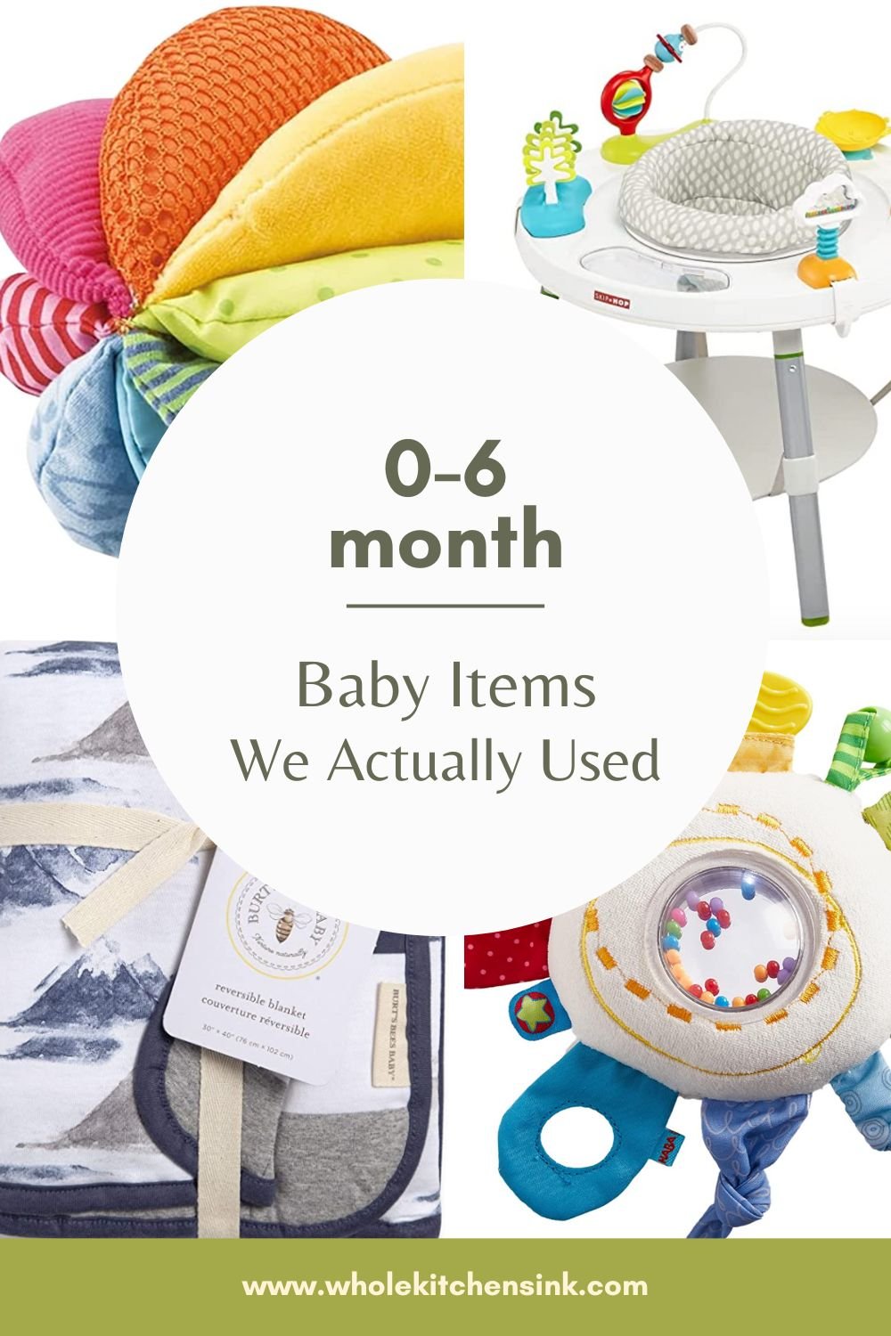 0 to 6 month baby items