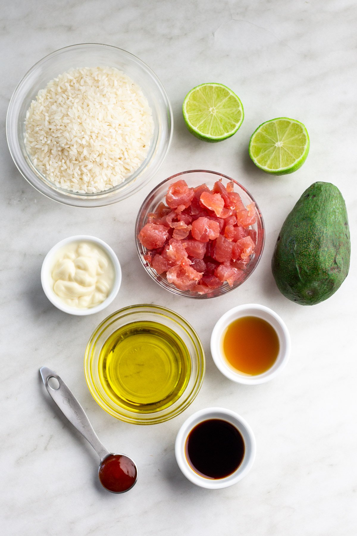 ingredients-to-make-spicy-tuna-crispy-rice