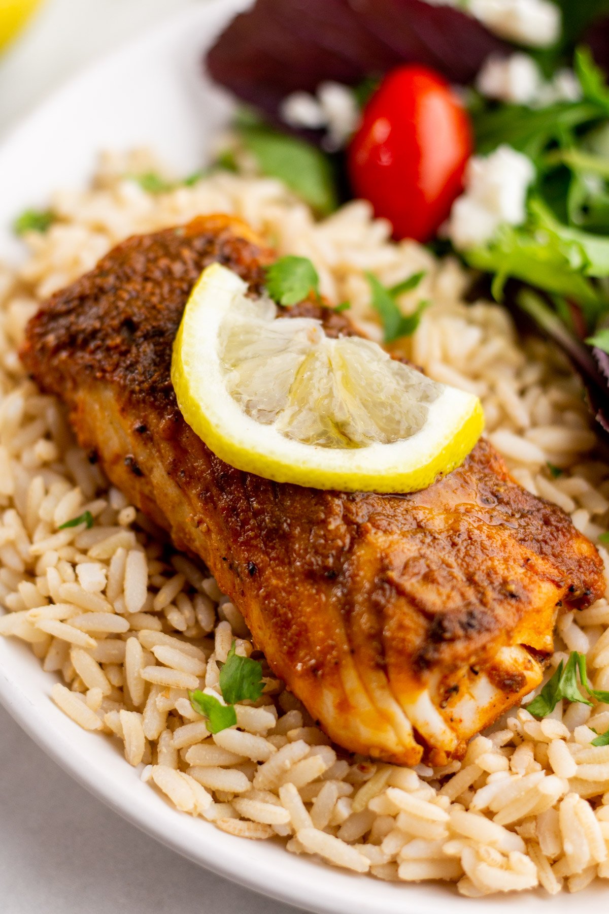Air Fryer Halibut [www.wholekitchensink.com]