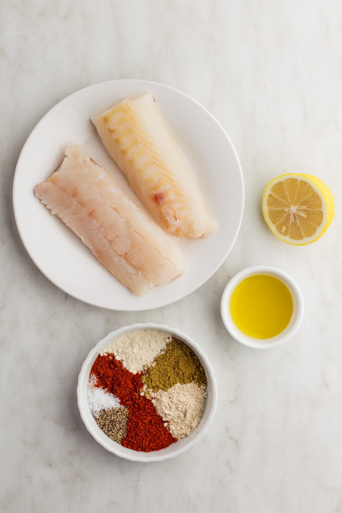 air-fryer-halibut-ingredients