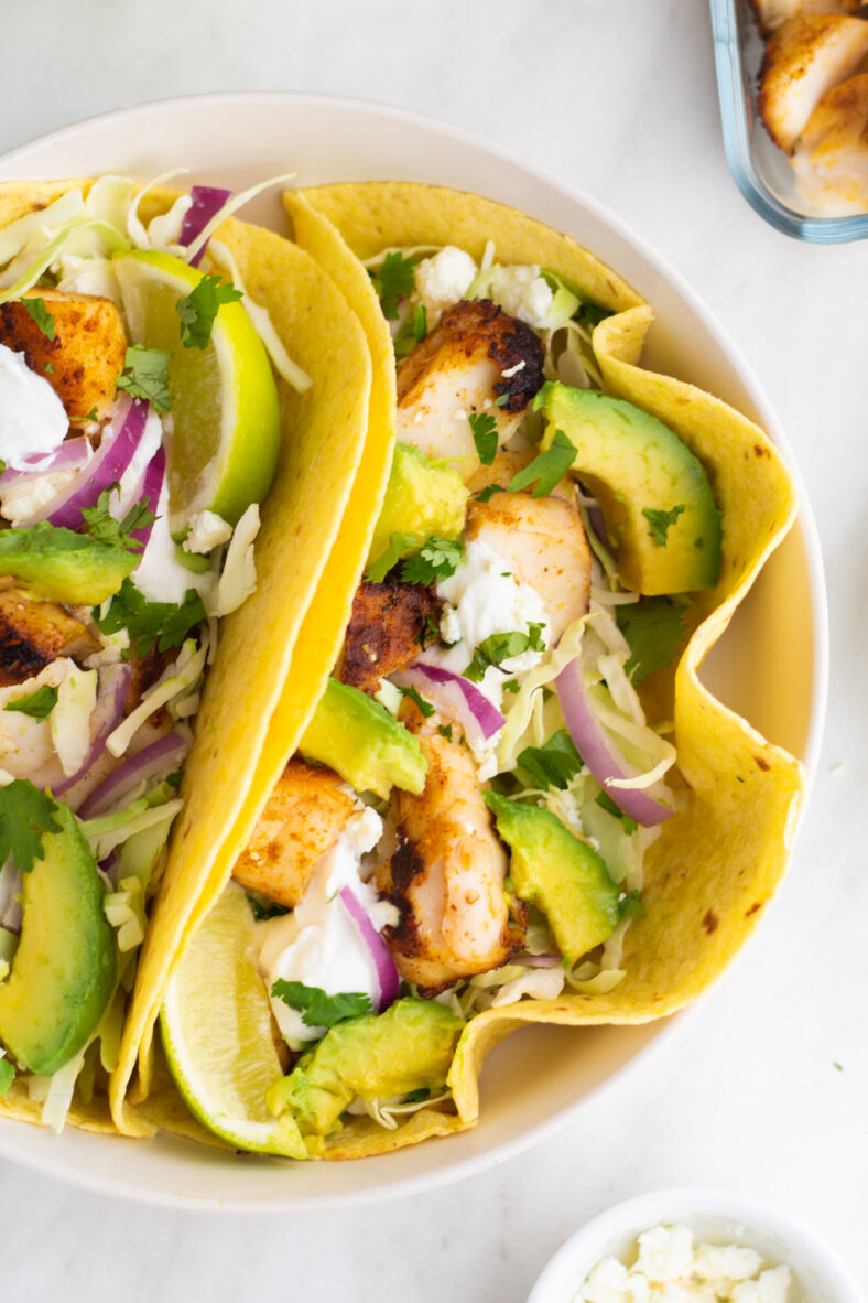 Halibut Fish Tacos with Dairy Free Sour Cream Whole Kitchen Sink
